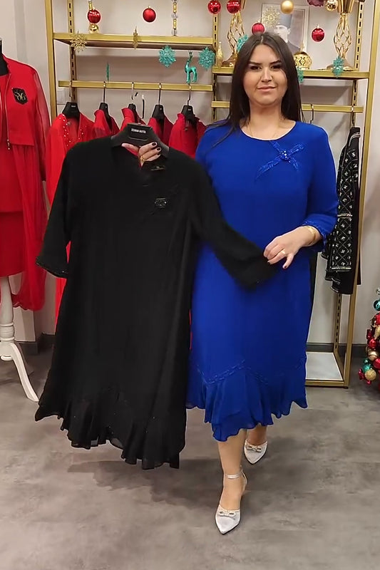 【S-3XL】💕💕2025 модна ежедневна рокля с изящна бродерия