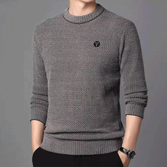 🔥【M-4XL】Нов зимен мъжки кадифен пуловер, стилен ежедневен трикотаж