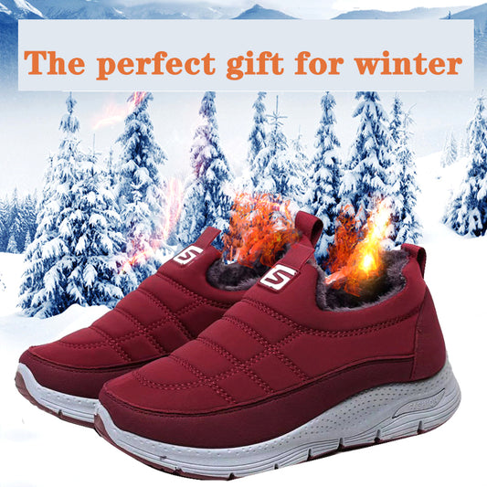【35-40】Водоустойчиви, неплъзгащи се, удебелени памучни обувки, обувки за сняг, обувки за сняг