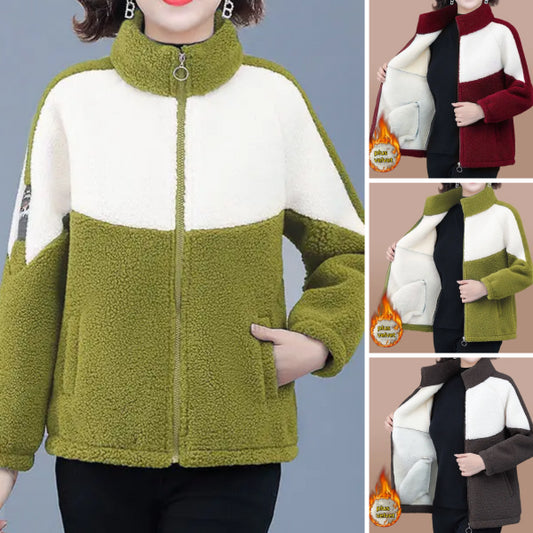 ☃️❄️2025 ново есенно и зимно кадифено яке от агнешка вълна