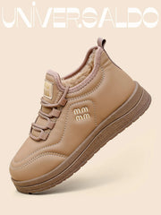 Водоустойчиви Зимни Ботуши от Кожа Без Връзки