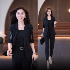 🏆【Яке + Топ + Панталон】Пролетно-летен нов моден ежедневен комплект от три части за 2025 г.