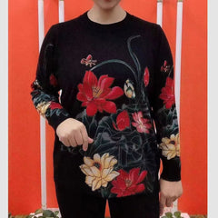 ⛄❄️【M-4XL】Есенно-зимен плетен дълъг пуловер