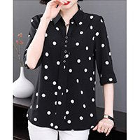 🎀 【【M-5XL】Елегантна модна дамска риза на точки