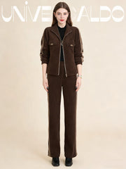 2-Части Комплект Топло Яке с Право Панталон