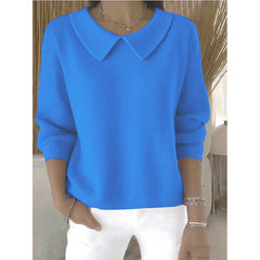 49% OFF🔥【S-3XL】【Есенен нов】Удобен дамски топ с дълги ръкави и V-образно деколте - Топъл и стилен