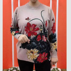 ⛄❄️【M-4XL】Есенно-зимен плетен дълъг пуловер