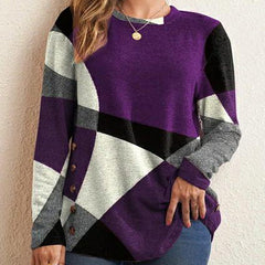 Нова дамска тениска с дълъг ръкав с щампа