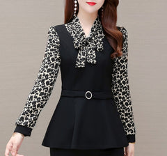 【M-5XL】 Дълги ръкави и завързваща се панделка - прикрива коремчето, оформя и подмладява!