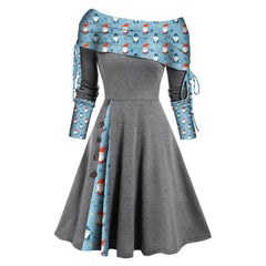 🎅Специална коледна оферта🎄Нова модна рокля с дълъг ръкав