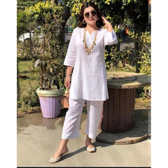 【Директно от фабрика】Дамски ежедневен костюм от памук и лен в етнически стил