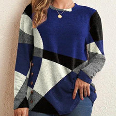 Нова дамска тениска с дълъг ръкав с щампа