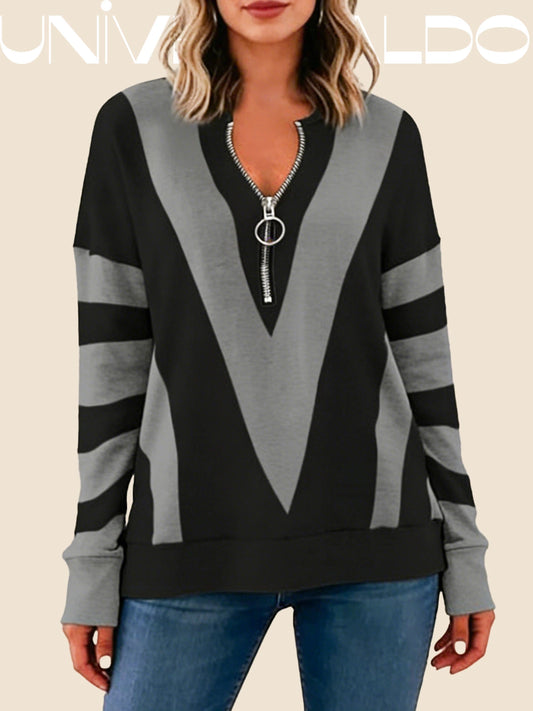 Есенен Суитшърт с V-Яка, Молния и Принт