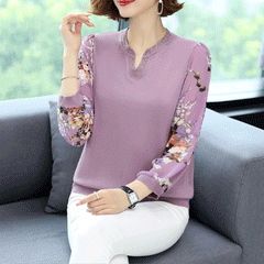 【M-6XL】Елегантна риза от шифон с V-образно деколте