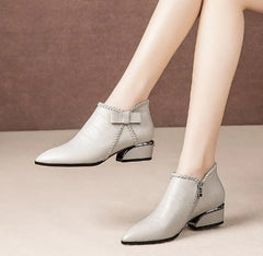 ✨Специална зимна оферта🔥Зимни вълнени ботуши със страничен цип - топли и удобни