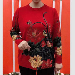 ⛄❄️【M-4XL】Есенно-зимен плетен дълъг пуловер