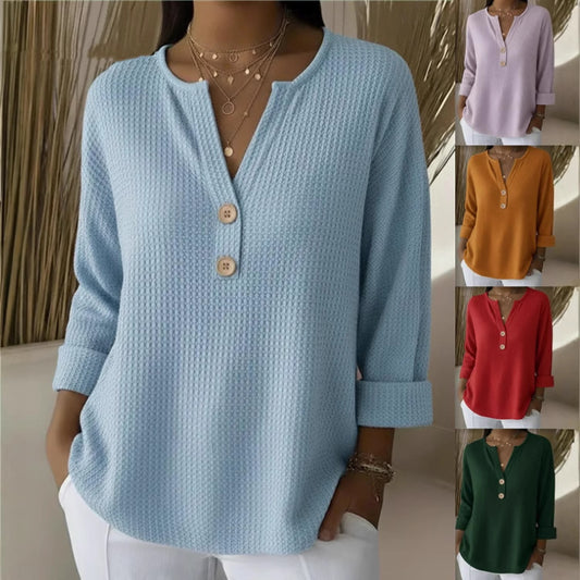 👚【S-5XL】✨Нова елегантна дамска блуза с дизайн, лесна за носене и удобна