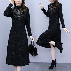 🔥【Специална зимна оферта】Нови есенно/зимни дамски рокли, дебели и топли