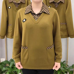 Фалшива ежедневна карирана риза от две части за 2025 г.