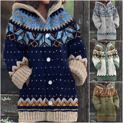 ⛄【S-5XL】✨Ново елегантно ретро яке с качулка за есен и зима