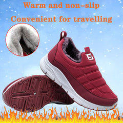 【35-40】Водоустойчиви, неплъзгащи се, удебелени памучни обувки, обувки за сняг, обувки за сняг