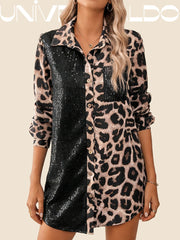 Блуза с Леопардов Принт, Ламарина и Копчета