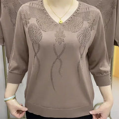 【M-5XL】Нов зимен моден пуловер от ледена коприна за 2025 г