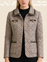 💖💥【M-4XL】Ново модерно дамско вълнено яке с ревер в стил есен и зима