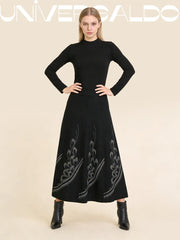 Дамска вълнена пола за есен и зима