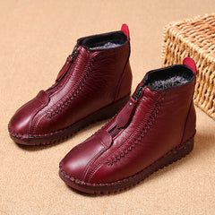 🔥Дамски зимни ботуши с мека подметка и цип, стилни и удобни.