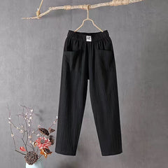 🔥【M-4XL】👖👖2025 Дамски широки панталони Удобни ежедневни панталони
