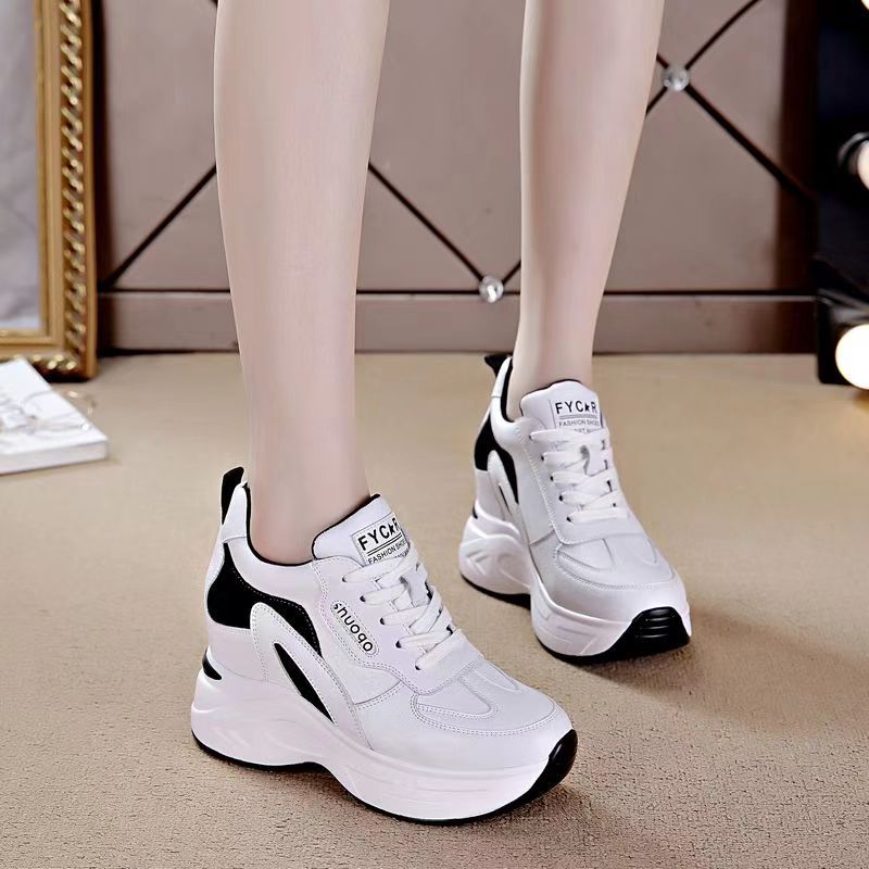 👟Дамски спортни ежедневни обувки на платформа със скрити клиновидни токчета