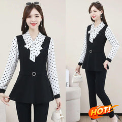 【M-5XL】 Дълги ръкави и завързваща се панделка - прикрива коремчето, оформя и подмладява!