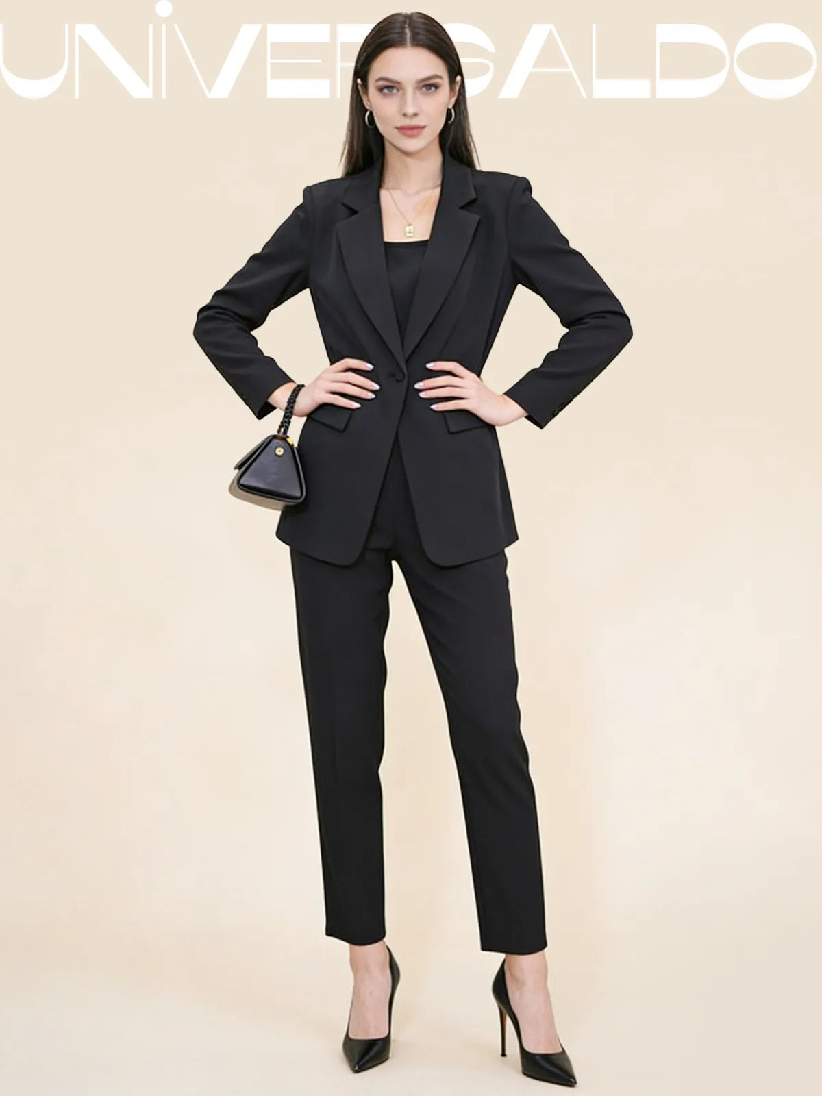 🏆【Яке + Жилетка + Панталон】Нов моден комплект от три части за ежедневен костюм