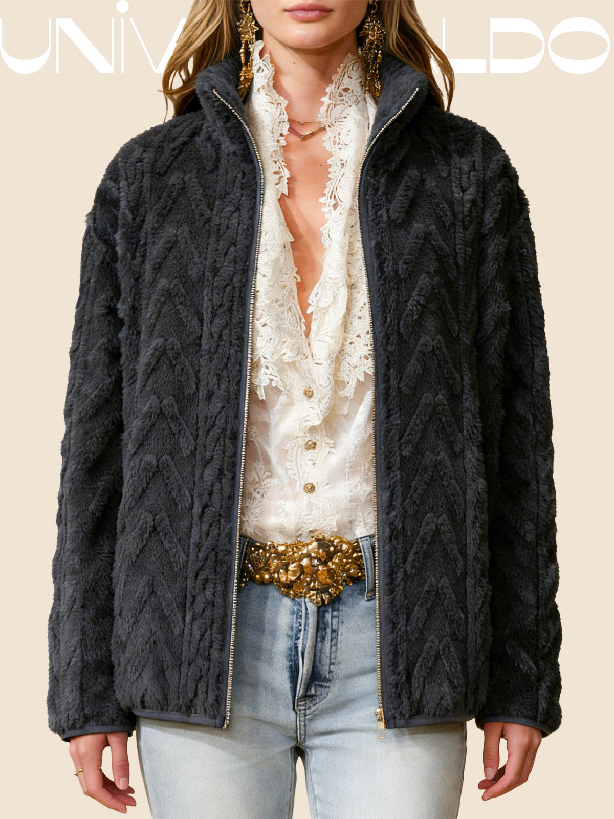 Двустранно Яке с Молния и Кашмир