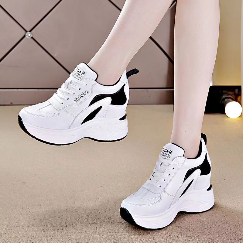 👟Дамски спортни ежедневни обувки на платформа със скрити клиновидни токчета