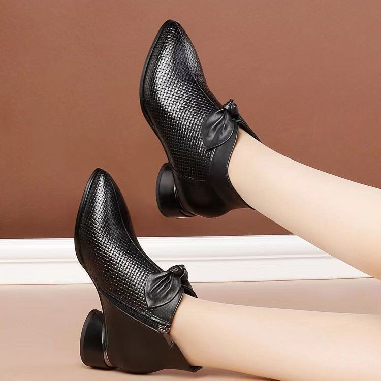 【50% ОТСТЪПКА】Ботуши Dr. Martens с дебела подметка, достигащи до средата на прасеца, с мека подметка