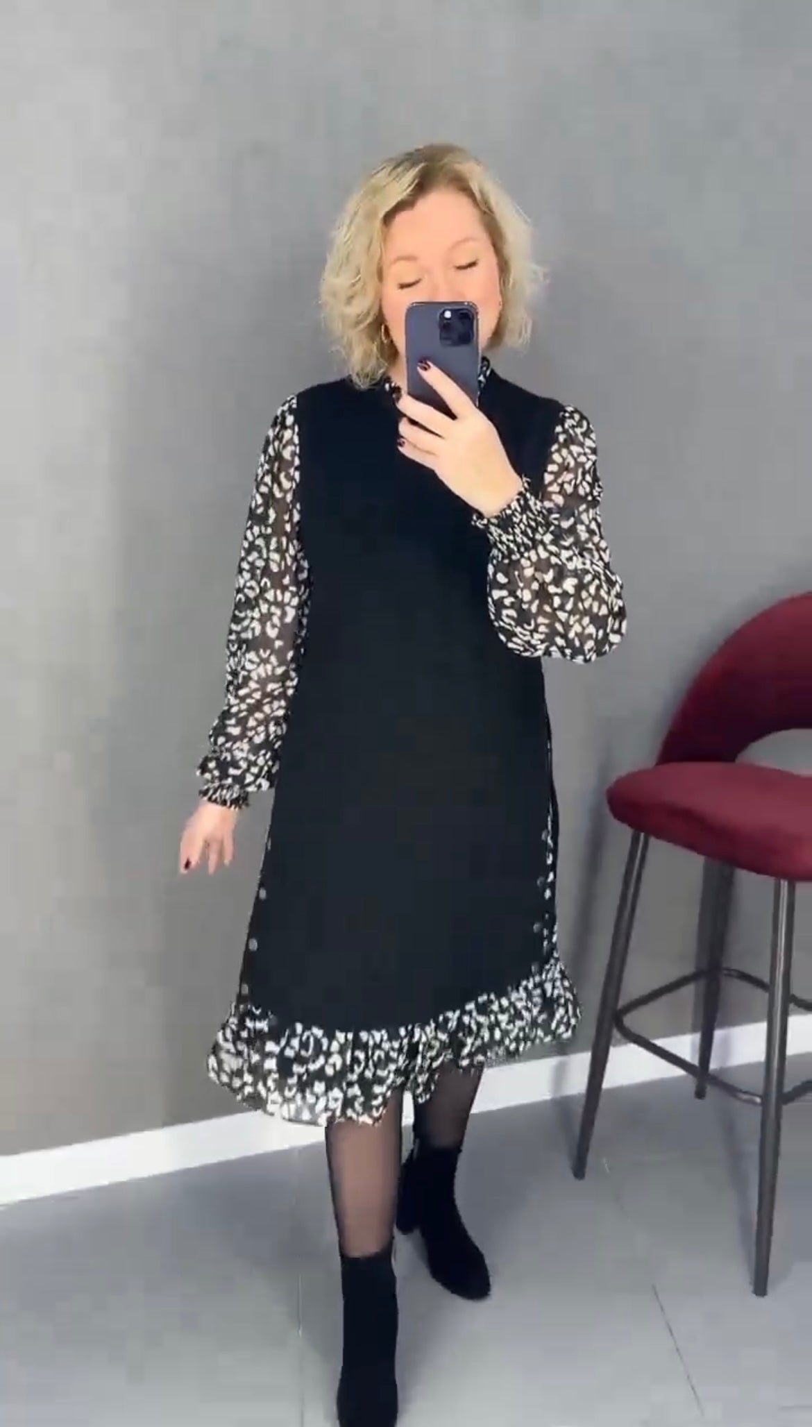 🔥🥰【S-3XL】Новата зимна рокля на цветя, удобна и топла