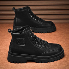 💪Мъжки ретро високи обувки, ретро британски стил