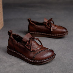 【35-40】Висококачествени ръчно изработени обувки от мека кожа, които могат да се носят през цялата година.