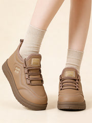 Водоустойчиви Зимни Ботуши от Кожа Без Връзки