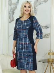 👗✨️【S-5XL】Топла есенно-зимна карирана рокля с големи размери