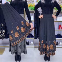 🌸🌸【S-5XL】Есенна и зимна удебелена вълнена пола