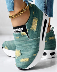 50% ОТСТЪПКА🔥Нови дамски ежедневни обувки със скрити токчета на танкетка