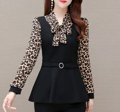 【M-5XL】 Дълги ръкави и завързваща се панделка - прикрива коремчето, оформя и подмладява!