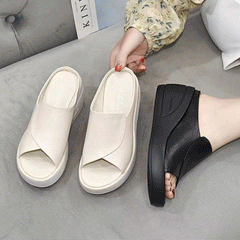 🔥Горещи продажби🔥👡【35-42】Дамски сандали на платформа с мека подметка – Височина на тока: 5,5 см