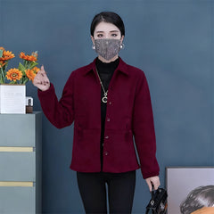 🔥【S-4XL】Дамско яке от велур с подплата от пух