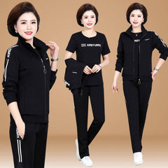 👚🌺【M-5XL】【Сако + тениска + панталон】Ежедневен спортен костюм от три части