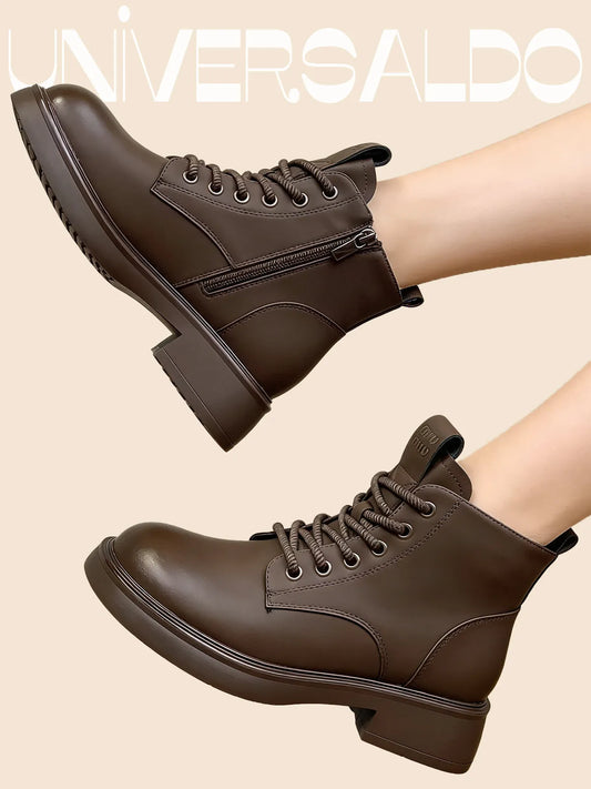 Мартинси с Мека Кожа, Подплата и Дебела Подметка