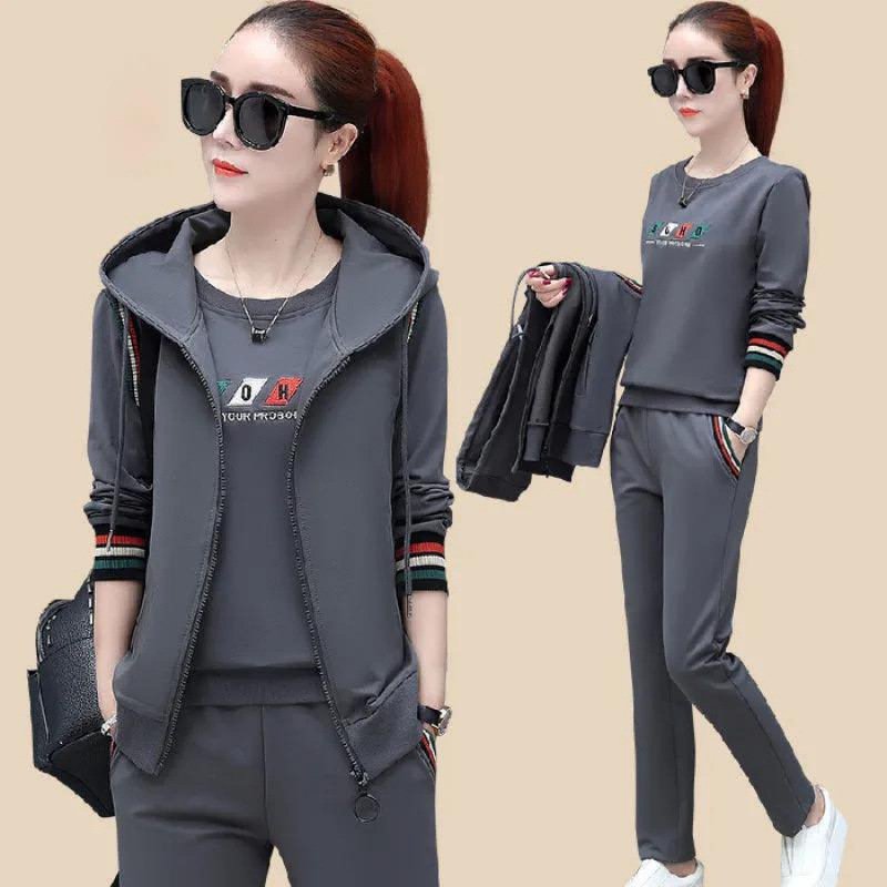 【горещи продажби】][Моден комплект от 3 части] Ежедневен спортен комплект от 3 части